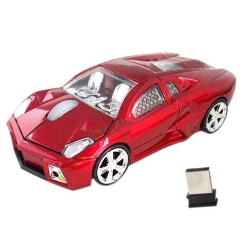 Red Lamborghini Car Mouse Wireless