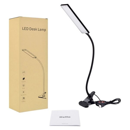 Clip LED Reading Lamp with 3 Color Temperatures