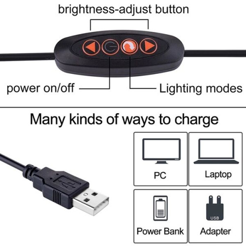 Clip LED Reading Lamp with 3 Color Temperatures