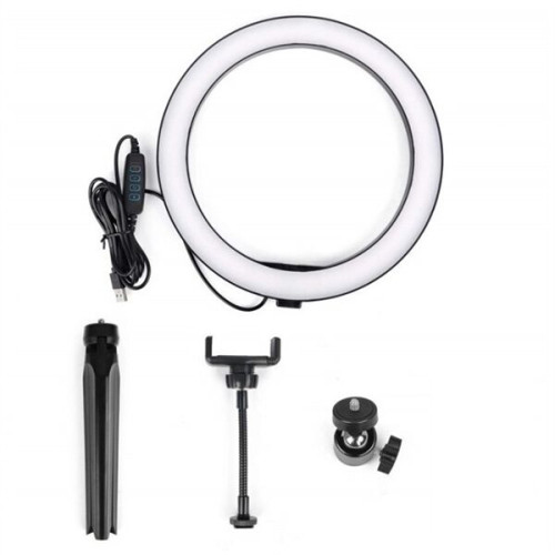 10" Selfie Ring Light With Tripod Stand & Cell Phone Holder