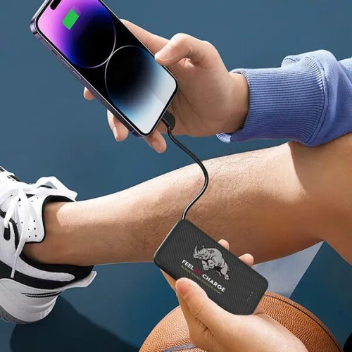 Textured 10000 Power Bank With Ultra-Fast Charging Capacity