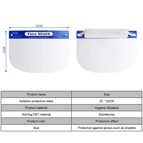 Face Shield With Foam Provides 180 Degree Protection High Qu