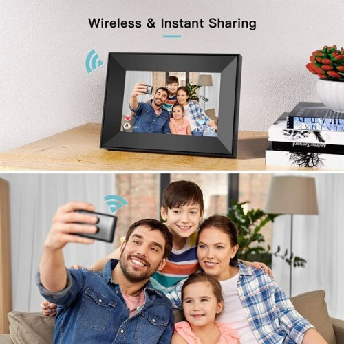 8" Smart Wi-Fi Digital Photo Frame Share Images & Videos Any