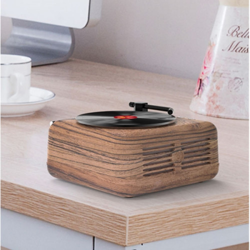 SonicWave Retro Record Player Shaped Bluetooth Speaker