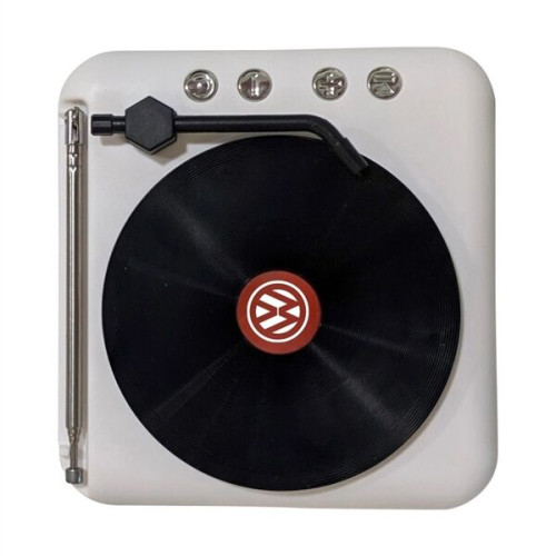 SonicWave Retro Record Player Shaped Bluetooth Speaker