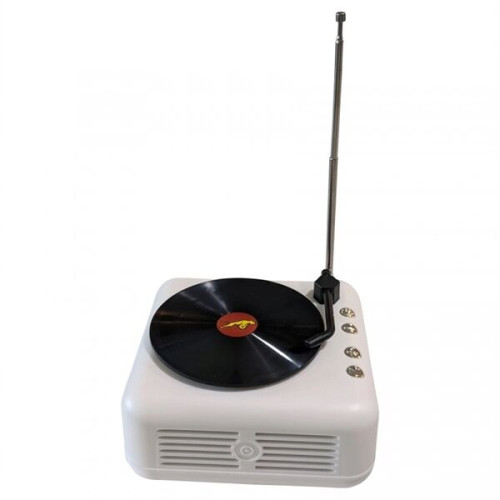 SonicWave Retro Record Player Shaped Bluetooth Speaker