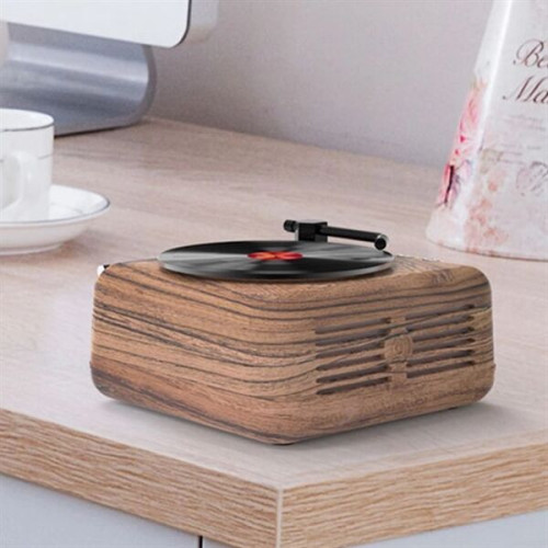 SonicWave Retro Record Player Shaped Bluetooth Speaker