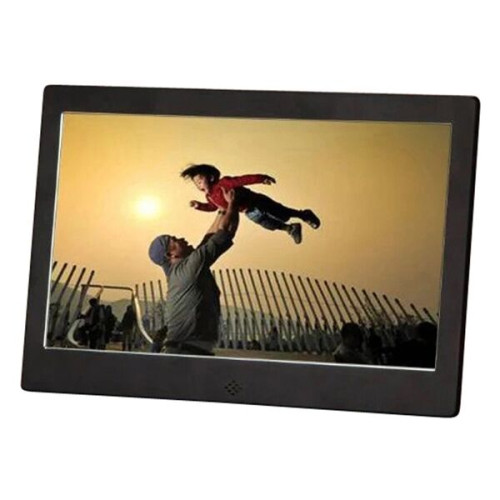 7" LCD Digital Photo Frame W/Brushed Metal Finish