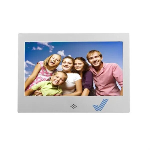 7" LCD Digital Photo Frame W/Brushed Metal Finish