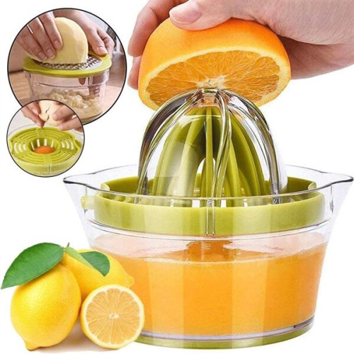 Manual Juicer / Fruit Squeezer with 17oz Built-in Strainer
