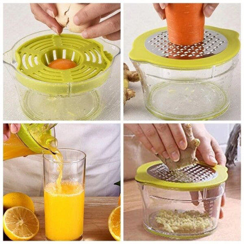 Manual Juicer / Fruit Squeezer with 17oz Built-in Strainer