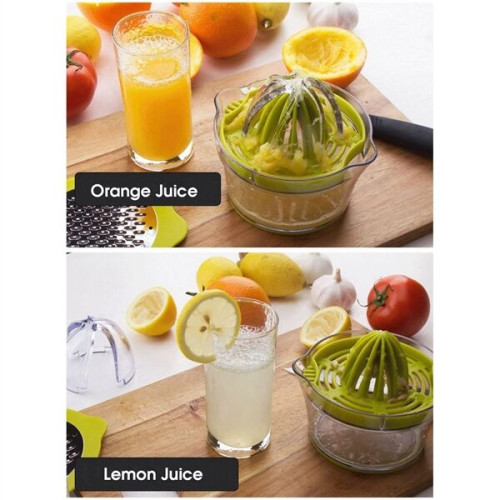 Manual Juicer / Fruit Squeezer with 17oz Built-in Strainer