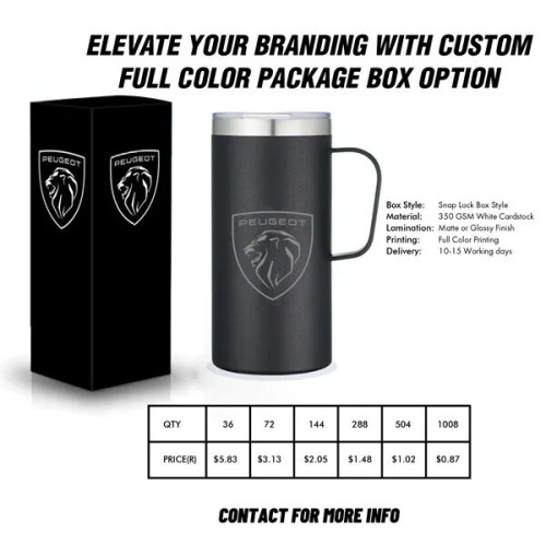 ArticFire 20oz Tall Vacuum Sealed Travel / Camping Mug