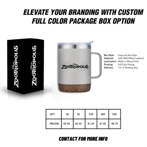 EcoSip 14oz Double Wall Camping Mug With Handle