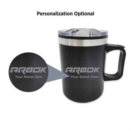 EcoSip 14oz Double Wall Camping Mug With Handle