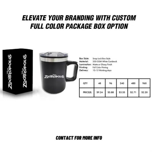 EcoSip 14oz Double Wall Camping Mug With Handle