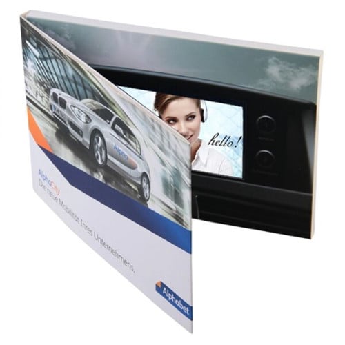 VidU 4.3" HD A5 Video Brochure With Full Color Printing