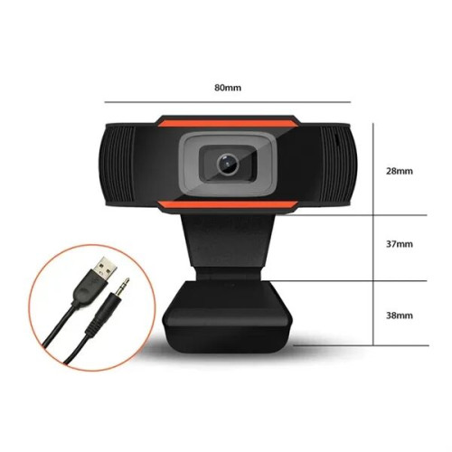 1080P USB Webcam with Microphone, Auto Light Correction