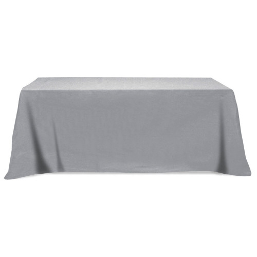 Flat Poly/Cotton 3-sided Table Cover - fits 8' standard table