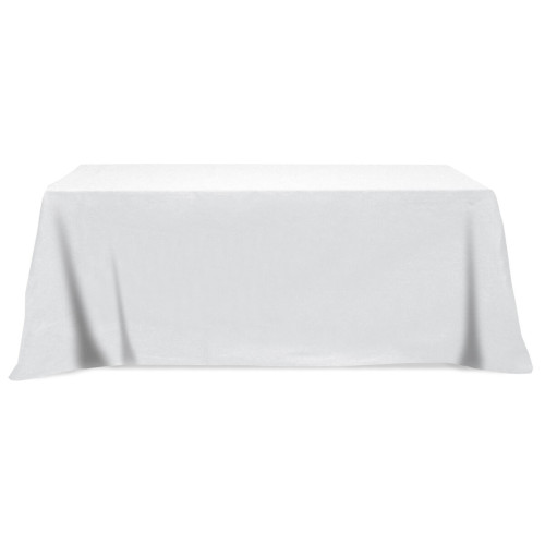 Flat Poly/Cotton 3-sided Table Cover - fits 8' standard table