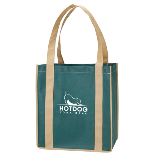 Color Combination Non-Woven Grocery Tote