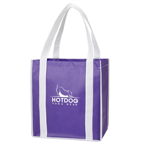 Color Combination Non-Woven Grocery Tote