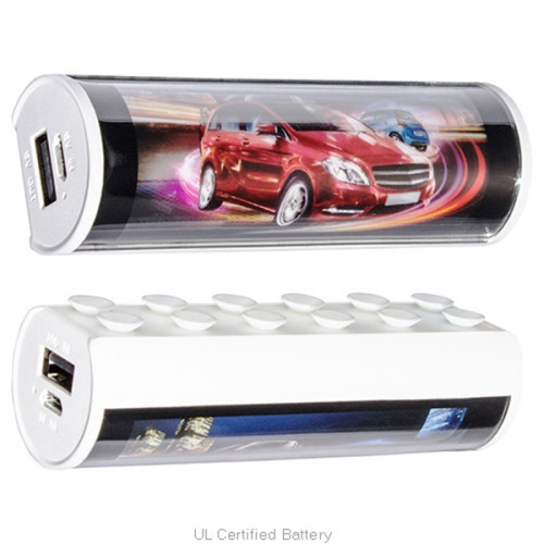 Glowing 2200mAh Power Bank with Phone Holder