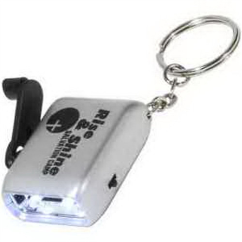 Mini Dynamo Flashlight Key Chain