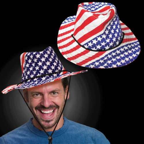 Patriotic Western Cowboy Hat