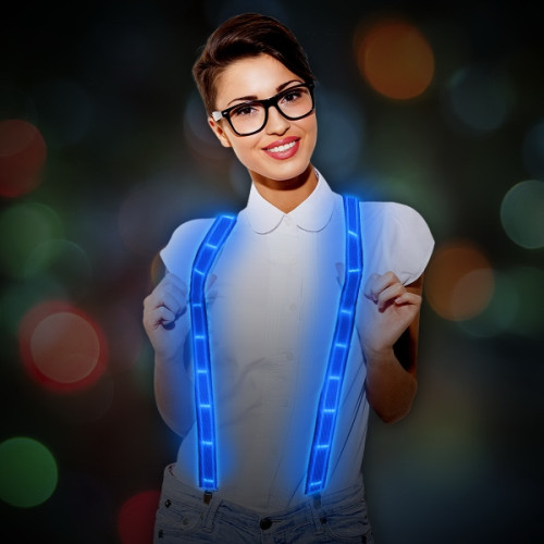 Blue LED Suspenders