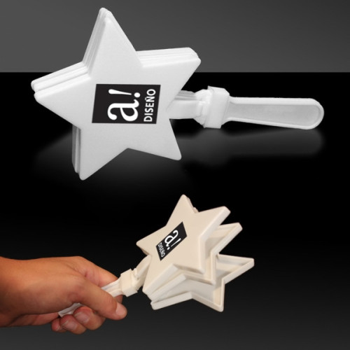 White 7" Star Hand Clapper