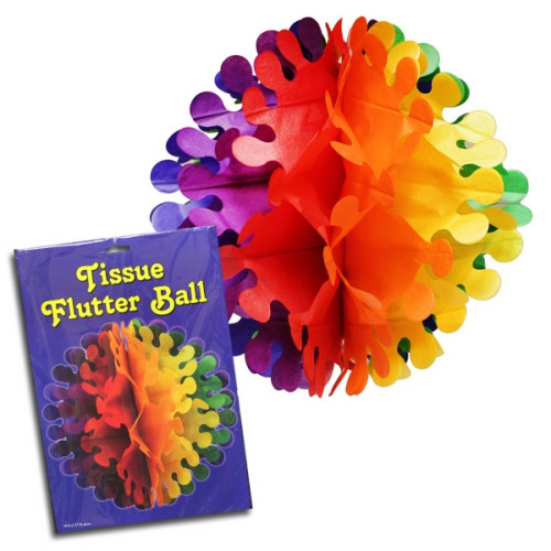 Rainbow Flutter Ball Decoration