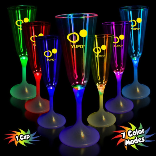 7 1/2 oz. Lighted LED Champagne Flute