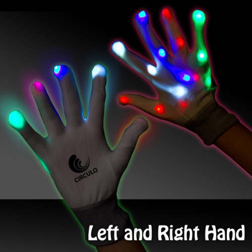 Light Up LED Glow Rainbow Gloves