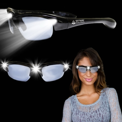 Black Wrap LED Sunglasses