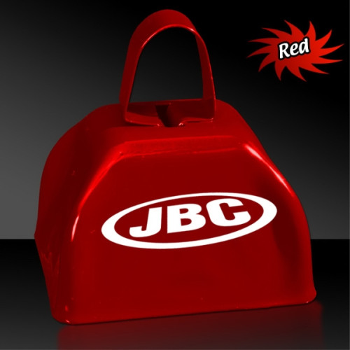 Red 3" Metal Cowbell