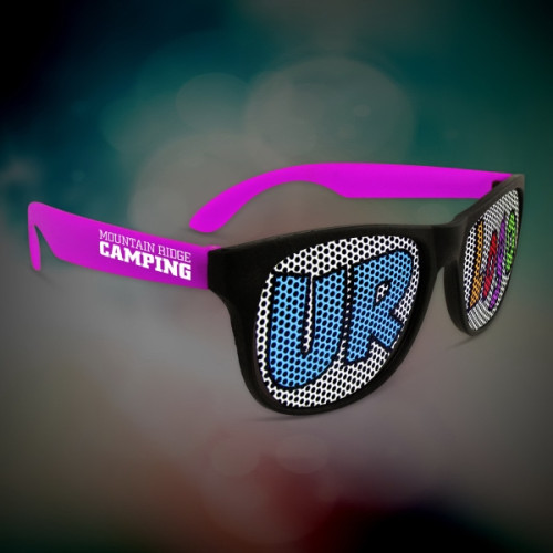 Custom Purple Neon Billboard Sunglasses