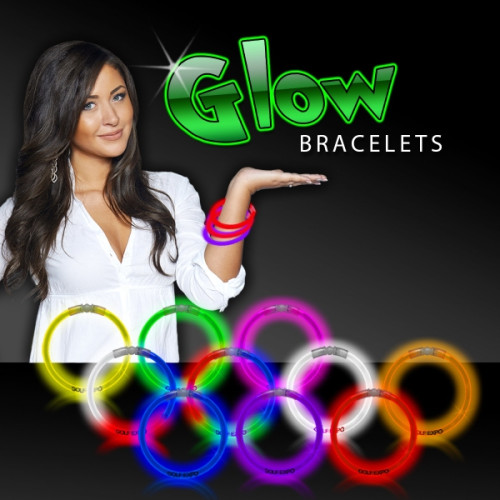 8" Triple Color Superior Light Up Glow Bracelet