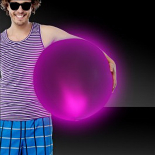 Pink 30" LED Inflatable Beach Ball