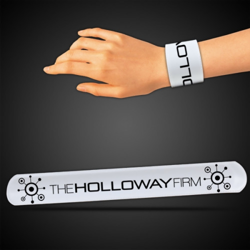 8 1/2" White Slap Bracelets