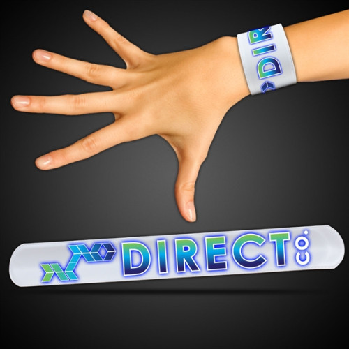 8 1/2" White Slap Bracelets