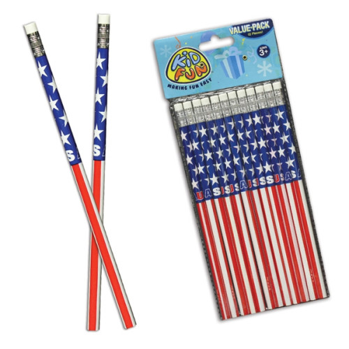 American Flag Pencils