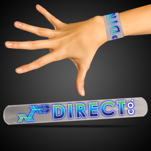 Silver 8 3/4" Slap Bracelet