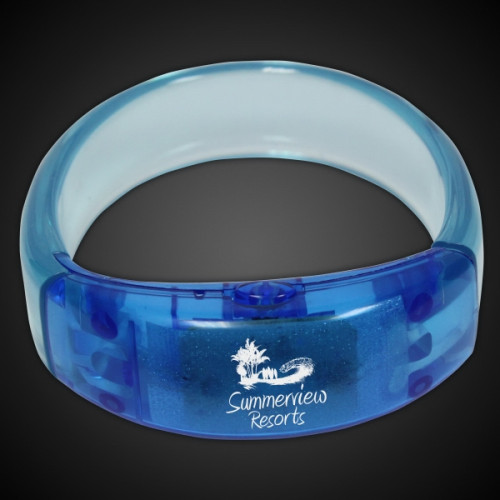 Blue 8" Light Up LED Glow Bangle Bracelet