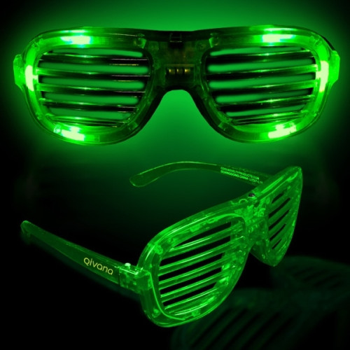 Light-Up Glow LED Slotted Glasses