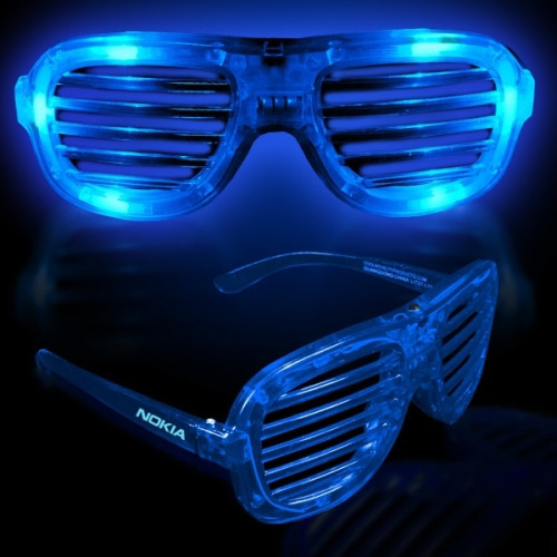 Light-Up Glow LED Slotted Glasses