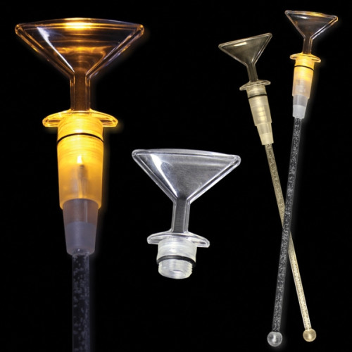 Amber 9" Light Up Cocktail Stirrer