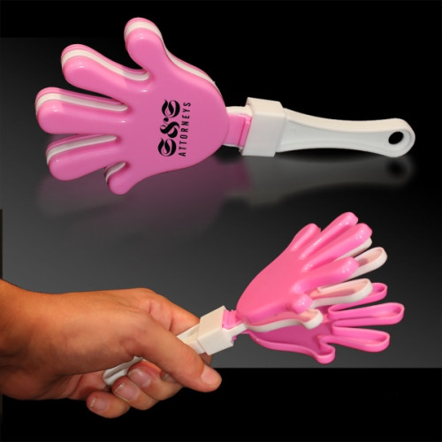 Pink White & Pink Hand Clapper