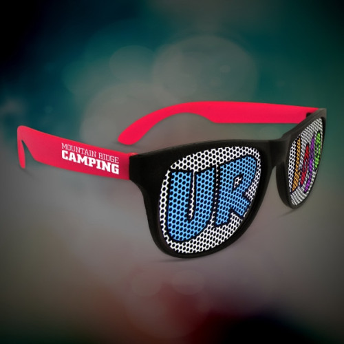 Custom Red Neon Billboard Sunglasses