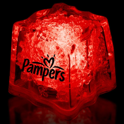 Red 1 3/8" Premium Light-Up Glow Cube